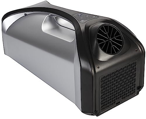 PACUM Aire Acondicionado portátil para Acampar, Enfriador de Aire de Tienda móvil de 240 W, 3 ajustes de Velocidad del Viento, configuración de Doble Tubo Delantero y Trasero, instalación sin Ruido