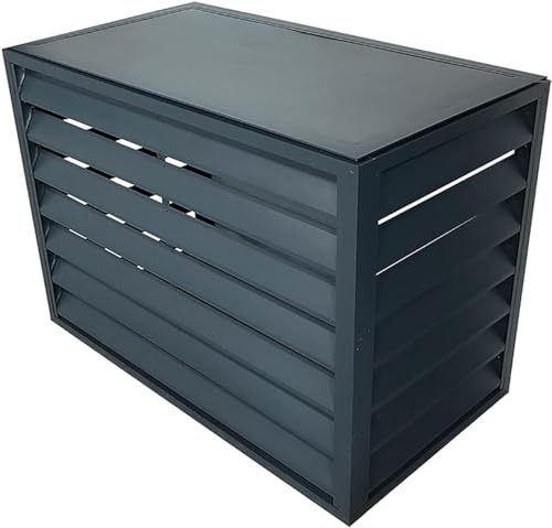 klimaanlage Abdeckung wärmepumpe Abdeckung Außenklimaanlagen-Zaunschutz, Aluminium-Klimaanlagenabdeckung, Klimaanlagen-Schutzabdeckung für Außengeräte, Klimaanlagenständer, Blumenständer, Sc