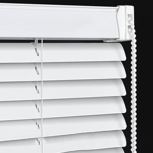 ZHUOZ1T Jalousie Aluminium Weiß,Lamellen-Rollo,Jalousien Innen zum Klemmen,Verdunkelungs-Rollo,Sonnen- & Sichtschutz,Wand- & Deckenmontage,Mit Zubehör,Anpassbar,Breite x Höhe (60x220cm)