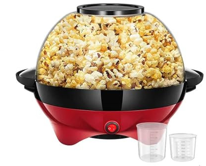 Palomitero Minimáquina eléctrica de palomitas for el hogar, máquina de palomitas de maíz multifuncional con capacidad automática for cocina, bricolaje, aperitivos, azúcar, aceite Maquina Palomitas