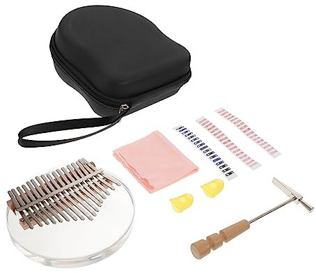 Mikinona Kalimba-daumenklavier Tragbares Fingerklavier Musikinstrument Mit Tasten Einfach Zu Spielen Für Anfänger Und Transparent