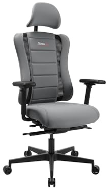 Topstar SITNESS RS Pro Bürostuhl anthrazit/schwarz | Made in Germany | Ergonomisch | Drehstuhl, Schreibtischstuhl | höhenverstellbar | Geprüfte Sicherheit nach GS-Intertek