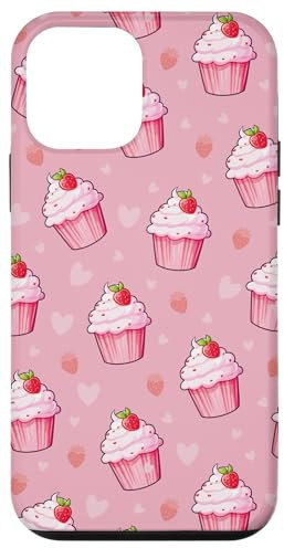 Custodia per iPhone 12 mini Cupcake rosa con fragole
