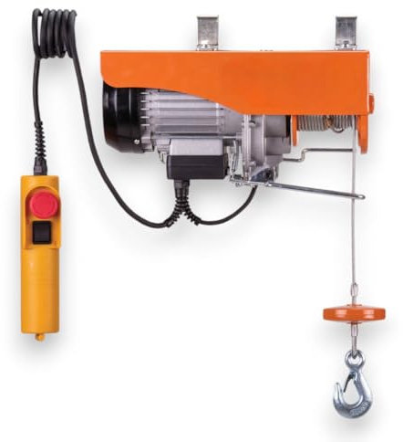 Briconess.com Elektrischer Flaschenzug für Balkone max. Belastung 400 kg mit 18 Meter Kabel