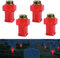 Begonia 4 Pack LED Grave Lights, Cross Memorial Candle, IPX44 Waterproof, Battery Operated, White Plastic, Cemetery Candle, Grave Lights