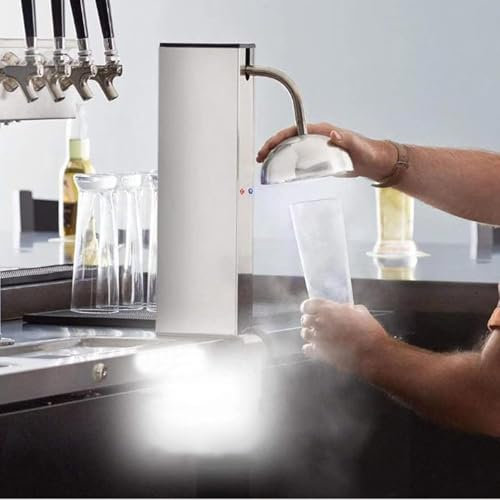 LZDOYY Refrigeratore per Bicchieri CO2, Macchina per Ghiaccio da banco da 28 W, Raffreddamento rapido a -40°C in 6 Secondi, refrigeratore per Bicchieri per Cocktail, Birra