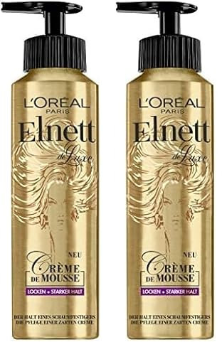 Espuma L'Oréal Paris Elnett Crème de Mousse, 200 ml (Paquete de 2)