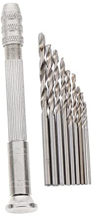 OSALADI Manual Hand Drill for Jewelry Making Woodworking DIY Projects Spiral Drill Bits