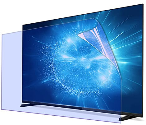 BDSHGRDH tv Bildschirm Schutz， TV-Displayschutzfolie, TV-Displayschutz ab 60 Zoll, Filterblockierung gegen blaues Licht, blendfreie, Kratzfeste Folie for LCD-, LED-, 4K-OLED- und QLED-HDTV