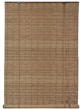 MadeInNature Tenda avvolgibile per esterni ed interni, effetto rattan, finestra, porta finestra, baia vetrata, pergola, colori naturali o bianchi, altezza regolabile, varie dimensioni (naturale