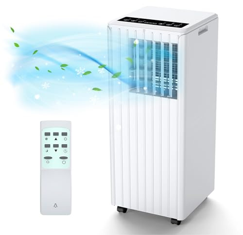 Portable Air Conditioner 9000 BTU, 3 In 1 Air Conditioning Unit, Cooling & Fan With 2 Speeds & 35L/Day Dehumidifier, Smart Display AC Unit for Home Office