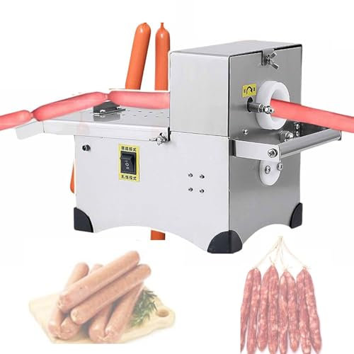 Macchina per Annodare la Salsiccia elettrica Insaccatrice per Salsiccia 200W Macchina per Legare la Salsiccia Automatica, Diametro Massimo 50 mm, Macchina per Legare la Salsiccia