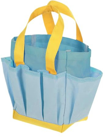 Sac à Outils de Jardin, Sacoche de Rangement, Sachet de Rangement Portable Outils de Jardinage Robuste en Tissu Oxford, Organisateur à La Maison avec des Poches, Résistant à l'Usure et Réutilisable.