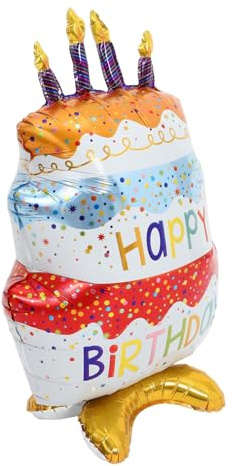 VALICLUD Inflatable Balloons Pack Standing Cake Balloon Birthday Party Decorations Boys and Girls