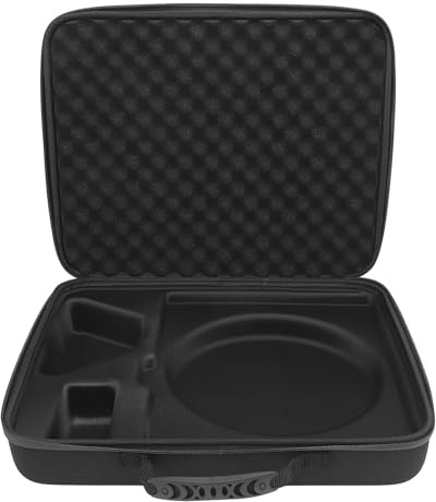 Oumefar Borsa da Viaggio Satellitare Custodia Portatile Resistente Agli Urti per Mini Parabola e Accessori Organizzazione in Schiuma a 2 Strati per Viaggiare e Riporre Facilmente