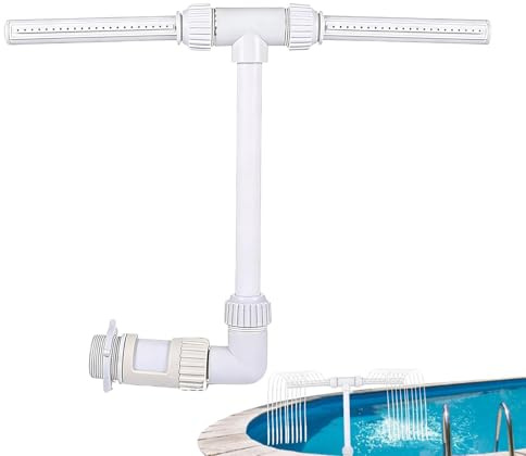 Fuente de piscina para piscina empotrada | Doble efecto de pulverización de agua para diseño de jardín | Fuente de en la piscina, para jardín, patio trasero, terraza, patio, granja, parque