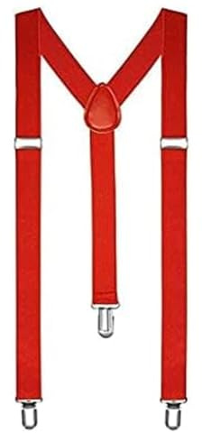 BB Accessories Braces/Suspenders - Plain Colours - Red