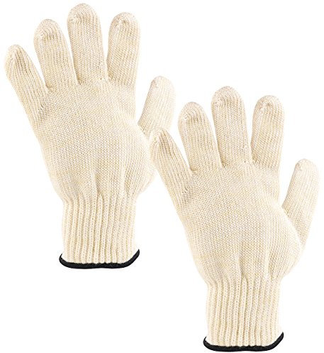 Rosenstein & Söhne Feuerfeste Handschuhe: 2er-Pack Hitzebeständige Grillhandschuhe in Universalgröße, bis 250 °C (Küchenhandschuhe hitzebeständig, Hitzeschutz Handschuhe, öfenhandschuhe)
