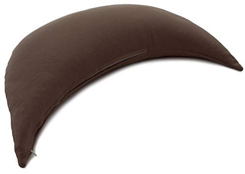 GIRAFFENLAND Halbmond mit Bio-Hirseschalen Köper braun - Hirsekissen | direkt befüllt