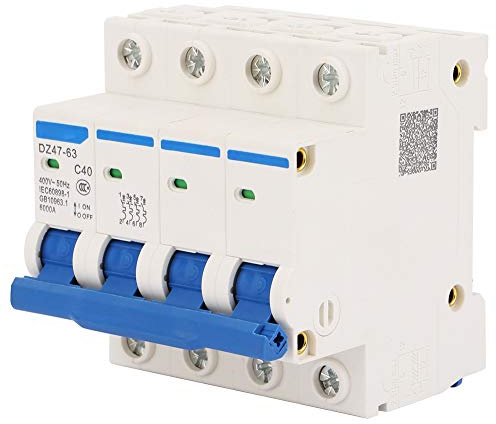 DZ47-63 Disjoncteur Miniature 4P 6KA 50Hz 40A 400V Courant Surcharge Court-Circuit Protection pour Lignes de Distribution d'Éclairage Résidentiel Système