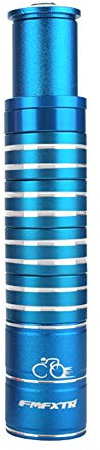 UPANBIKE Bicicletta Stelo Forcella Prolunga Manubrio Riser Adattatore Lega di Alluminio Head Up Adapter per Mountain Bike, Bici da Strada(28.6mm*180mm,Blu)