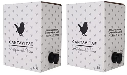 Confezione 2 Bag in Box da 5 L VINO FALANGHINA IGP IGT bianco CAMPANIA 12,5% Sfuso da Azienda Agricola