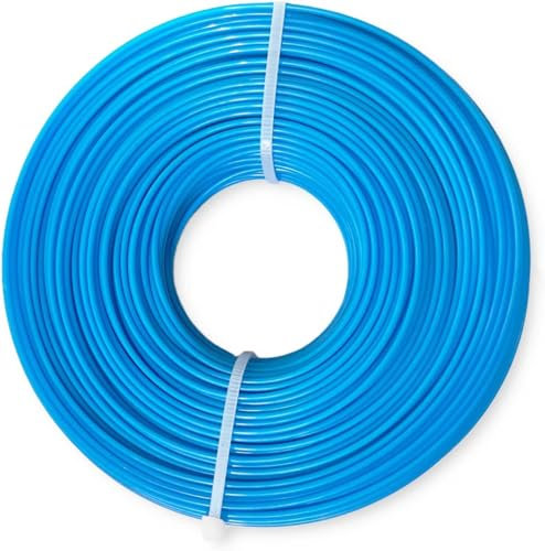 SDFSD Strimmer Wire 1.6mm x 100m, Strimmer Line for Garden Grass Strimmer Electric Trimmers, Blue Round Nylon Strimmer Spool…