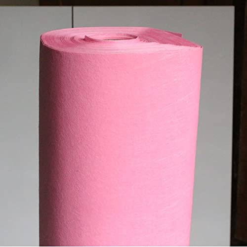 Yimihua Filz Stoff 1mm 85 x 100 cm Filzstoff Bastelfilz Farbig Filz Blätter Vliesstoff Kinder DIY Zubehör zum Handwerk Nähen Projekte(Color:Rosa)