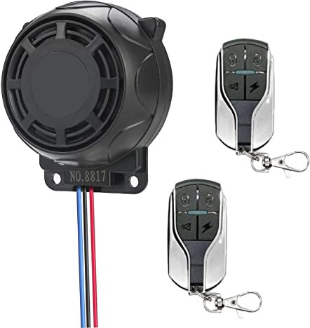 Sistema de alarma de motocicleta, kit de control remoto de alarma de seguridad antirrobo impermeable inalámbrico para 12 V universal moto motor arranque