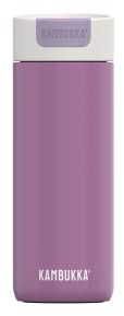 Kambukka - Thermobecher 500ml - Modell OLYMPUS VIOLET - Thermobecher/Kaffeebecher to go: Easy cleaning - rutschfester Boden - vakuumisoliert - Edelstahl-Thermo-Kaffee-Reisebecher
