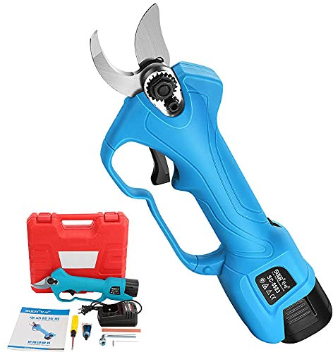 Cesoie elettriche a Batteria per cespugli, Rami di Alberi, Rami, cesoie elettriche a Batteria con Batteria al Litio, 2-3 Ore di Lavoro, cesoie elettriche da 28 mm di Diametro