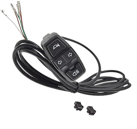 3 in 1 Motorrad Lenker Steuerschalter, 36V Frontlicht Horn Blinker Schalter Steuerung Scheinwerfer Schalter für Motorrad E-Scooter