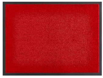 andiamo Fußmatte Verdi - rutschfeste Schmutzfangmatte innen für den Eingangsbereich - ideal als Türmatte oder Fußabtreter für die Haustür 60 x 90 in Rot