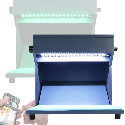 Quixnova Staubfreier Raum-Arbeitstisch mit Helligkeits-Einstellknopf, 3-lagiger Filter – vertikale Laminar-Flow-Haube, Luftstrom-Reinigungsbank für die Reparatur von Telefon-LCDs
