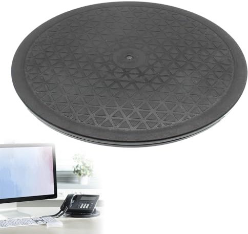 WORDFUN Lazy Susan Rund Drehplatte, Rotierende Plattenteller, Drehbarer Drehteller Für Töpferplatten, Mit Stahlkugellagern, Drehbar Plattform Für TV Lautsprecher Monitor Küchengeräte Pflanzen