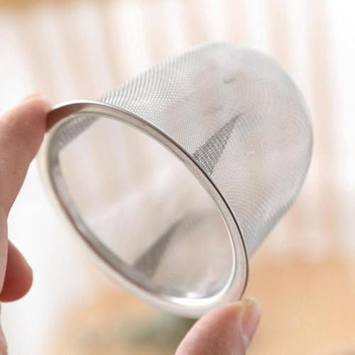 Silbernes Tee-Ei, Sieb, Teesieb für Teekanne, Ersatzteil, Teesieb, Edelstahl-Teekanne, Filter für Kaffee, Teekanne, Teezubehör, Teesieb und Filter (7 cm)