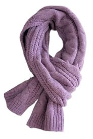WDCDYQDH Damenschal, warm, dick, für den Winter (lila)
