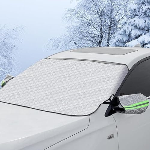 arzarf Auto Windschutz Scheibe Abdeckung,für VW T5 T6 2010-2024 Auto Abdeckung Winter Windschutzscheiben Scheibe nabdeckung Auto Winter,B