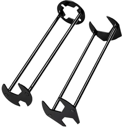 2Pcs Multifunctional Sink Wrench, Basin Universal Hexagon Faucet Hose Plumber Drain Pipe Tap Spanner Tool for Bathroom, Type A+B (7 Jaw)