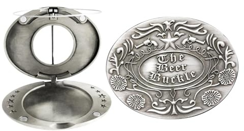 Gürtelschnalle Buckle Bier Kopf Gürtel, Biergürtelhalter-Getränkehalter, Bierhalter, Gürtelschnalle Bierhalter, Bierholster Antik Bronze | Bierbecherhalter Gürtelschnalle Für Outdoor-Aktivitäten