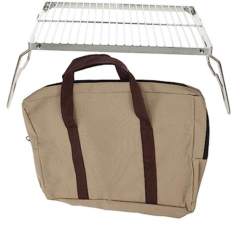 JOINPAYA Faltbarer Camping Grill Tragbarer Bbq für Outdoor für Grillabende und Robuste Feuerfeste Konstruktion zu Reinigen Transportieren