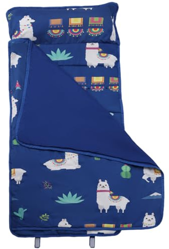 Kleinkind-Nickerchen-Matte mit Kissen und Deckenfaltbares Anti-Kick-Thermal-Schlafmatte mit Griff 21x51 Tragbarer Kinderschlafsbag
