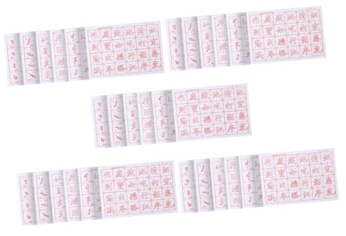 CLISPEED Cahier D'exercices De Calligraphie Chinoise Medium 30 Feuilles Papier à Calligraphie à Encre Lente Entraînement à L'écriture Manuscrite Chinois pour Débutants