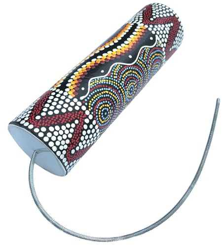 Tubo de trueno hecho a mano – Instrumento de percusión de resorte - Tambor de resorte que produce un sonido de trueno - 25 x 7,5 cm