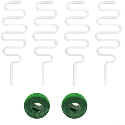 Pflanzen-Rankgitter für den Innenbereich, 2 Stück, Metall, für Kletterpflanzen, für kleine Topfpflanzen, Wohnungen, Balkone, Fensterbänke (Biegehalter)