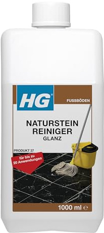HG - Detergente e cura della pietra naturale, rinnovato (cura lucida), 1 l, per la cura del marmo e della pietra naturale, per una pulizia regolare