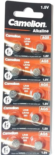 Camelion Piles Boutton LR754 Pack DE 10