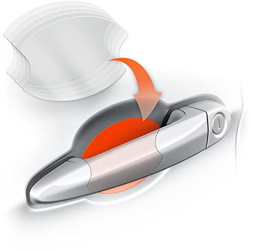 Luxshield Set di 5 pellicole protettive per maniglia dell'auto, per impugnature e impugnature