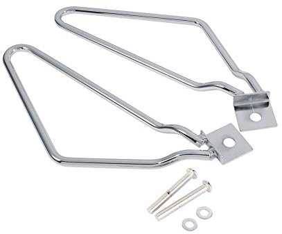 Soporte de alforjas de motocicleta, 2 soportes de montaje de alforjas de motocicleta para XL883/1200 HD1450/1584(plata)