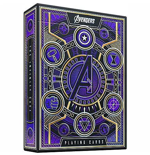 Theory 11 – Collection Avengers – 1 Jeu de 54 Cartes à Jouer – Couleur aléatoire – Fabriqué par Bicycle USA